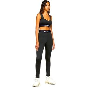 Herve by Hervé Léger  Logo Leggings, XS